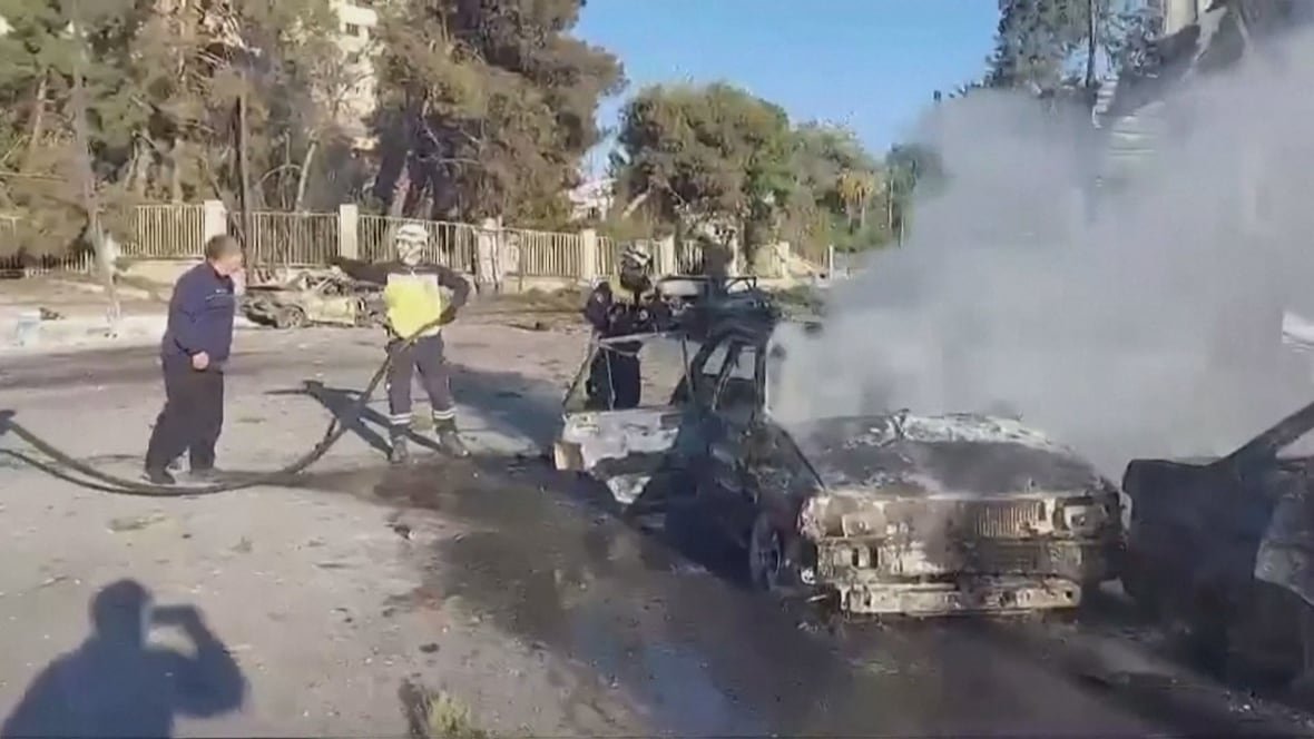 In an Aleppo hospital after a deadly Russian military airstrike